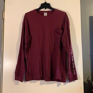 Maroon Long Sleeve Tee